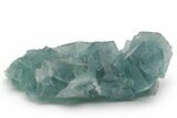 Cubic, Blue-Green Fluorite Crystal Cluster with Phantoms - China #217447-1